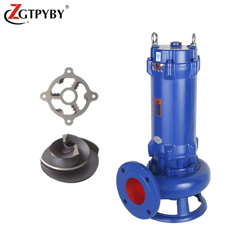 2022 hot sale 1hp cutting submersible sewage water pump 2 inch 3 inch drainage grinder pump with cutter for biogas station