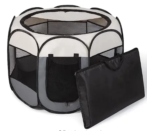 MCCOO 휴대용 접이식 애완 동물 울타리 텐트 휴대용 가방 강아지 놀이터
