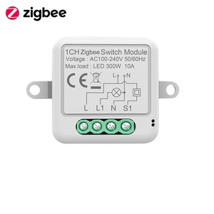 SLS Tuya ZigBee Mini fai da te intelligente interruttore luce modulo 1 banda per sistema Smart casa filo neutro richiesto modulo relè Tuya ZigBee - Product Image 1