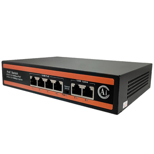CAT 5เครือข่ายพลังงาน POE กล้อง PoE Switch 4พอร์ต10/100Mbps เครือข่ายสลับปลั๊กแอนด์เพลย์802.3af/at - Product Image 2
