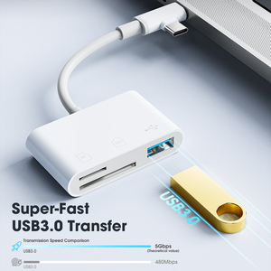 Phổ 3-Trong-1 Đa Chức Năng OTG Micro Adapter <span class=keywords><strong>USB</strong></span> Loại C <span class=keywords><strong>USB</strong></span> 3.0 Bên Ngoài SD TF Flash Disk Card Reader Cho Điện Thoại <span class=keywords><strong>Android</strong></span> - Product Image 5