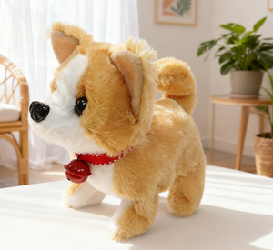 Furry Electric Toy Puppy, lebensecht, kann laufen und bellen, geeignet für Kinder und Haustiere. - Product Image 3