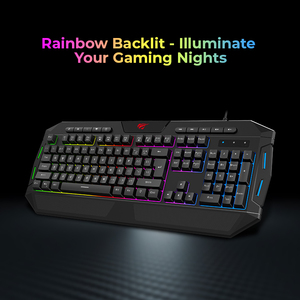 Havit KB501CM 4 In 1 oyun Combo Set kablolu klavye ve fare Combo Teclado oyun klavye Mouse Combos ile fare - Product Image 3
