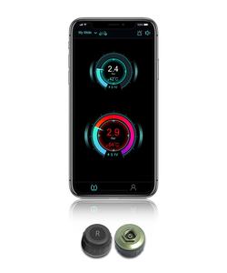 電話アプリディスプレイオートバイBLETpms2センサータイヤ空気圧温度アラームタイヤ監視システムバイクブルートゥースTPMS - Product Image 5