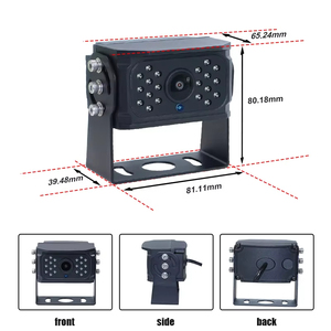 Monitor de pantalla dividida de entrada de vídeo de 2 canales de 7 pulgadas con 2 uds 1080P AHD cámara de respaldo sistema de conducción segura para camión - Product Image 6