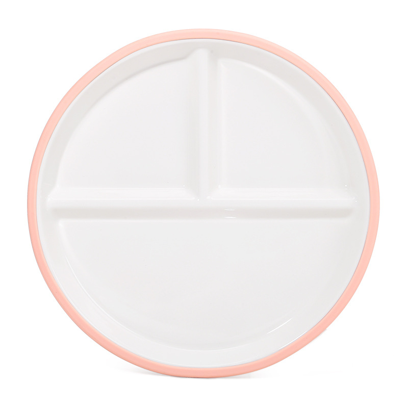 Assiette en céramique rose foncé