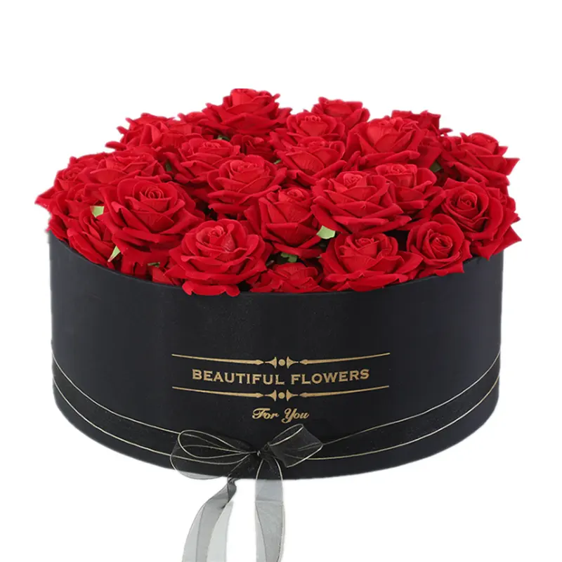 99 rosas, caja de embalaje de flores redondas de gran tamaño, para regalo, vip, precio competitivo, 2 unidades