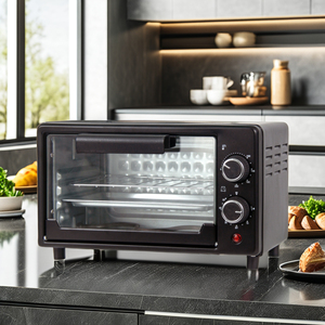 Horno portátil de 9L/12L con potencia de 750W, control de temperatura ajustable y temporizador de Permanencia Para tostar y hornear. - Product Image 2
