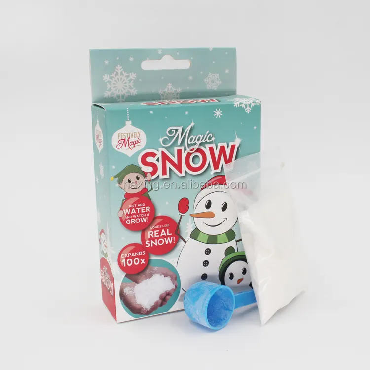 Fake snow eco-friendly artificial instant snow powder for christmas decoration