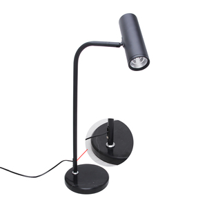 With European Plug Rotate Table <strong>Lamp</strong> 9W Simple Design <strong>Black</strong> Shell Long Neck Table <strong>Lamp</strong> Large Size Read Light With On-off Key - Product Image 4