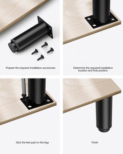 Có thể điều chỉnh ngoài trời phòng khách đồ nội thất hỗ trợ cột Telescopic giường chân TV Tủ Bàn cà phê với xoay tăng tính năng - Product Image 3