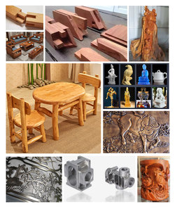 双工作台5轴3D数控刳刨机大幅面铝铣削数控工作室Mach3控制系统可定制聚氯乙烯