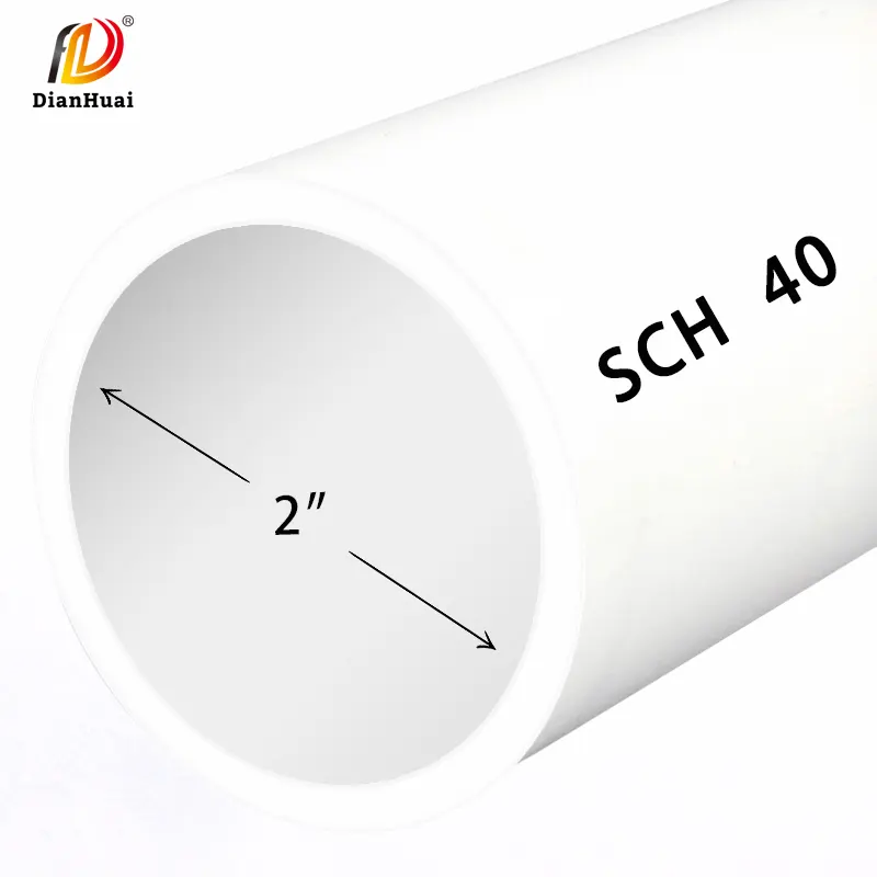 DianHuai Orçamento-friendly Direct Factory Supply PVC Pipe (8 ", 10", 4 ") -Tubo UPCV-Tubo UPVC