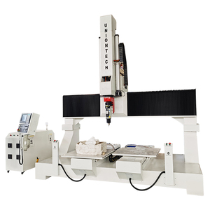 Fresadora de herramientas automáticas/cambio de enrutador Cnc 5 ejes 5 ejes Cnc DELTA inversor YASKAWA Servo Motor Syntec SISTEMA DE Control