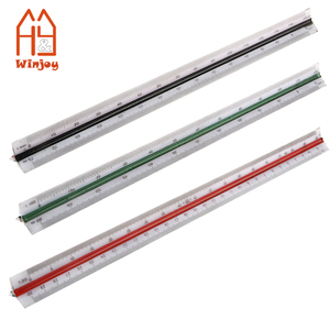 30CM ABS Plastic Triangular Rulers Multifunction, <strong>Architect</strong> and Engineer Drawing Scale Ruler with 6 Measure Ranges - Product Image 3