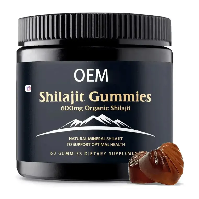 Gommes Biocaro OEM Acide Fulvique Crinière de Lions de l'Himalaya Pur Gommes Nootropiques Gommes Complexes de Vitamines Minéraux Shilajit