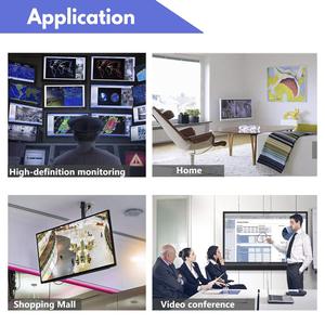 Convertidor HDMI a AHD, 4K60Hz HDMI en AHD Out Converter Soporte Salida de puerto dual para HD CCTV Sistema de cámara de seguridad para el hogar al aire libre