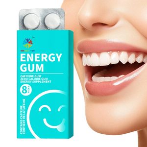 Odm energi tinggi Mint kafein permen karet vitamin B6 meningkatkan energi instan fokus makanan ringan suplemen - Product Image 1