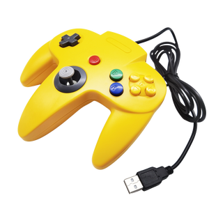 Mando con cable USB para Nintendo 64, mando N64 para juegos clásicos de consola, Mac, ordenador y PC