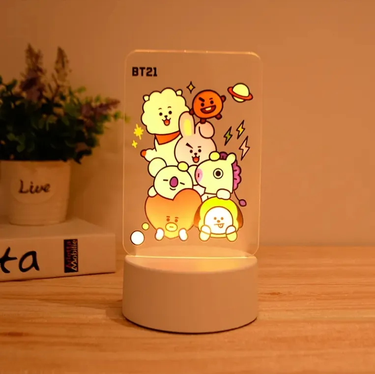 3D illusione lampada Led camera decorativa bambini USB acrilico 3D luce notturna lampada da tavolo 3D luci per bambini regalo