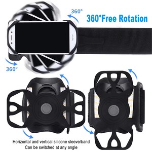 <strong>Running</strong> Armband 360&deg;Rotatable Phone Holder Fit 4.5-7in for Android IOS Samsung With Card Pockets for <strong>Running</strong> Cycling - Product Image 3