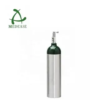 Cilindro portátil de alumínio para oxigênio, cilindro médio com 1.7l m9 de oxigênio e gás cilindro de oxigênio
