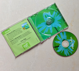 迷你音乐cd在98x90x7.5毫米迷你透明宝石盒包装加8页小册子插入和托盘卡印刷