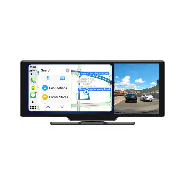 Phổ không dây Android tự động màn hình cảm ứng Dashcam GPS navigation 4K 1080P Ống kính kép Dash Cam Carplay