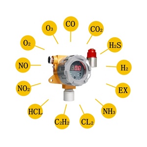 Sensor de dióxido de carbono fijo detector de CO2 sensor de CO2 detector de gas con alarma de sonido y luz controlador de sistema de detección de gas - Product Image 5