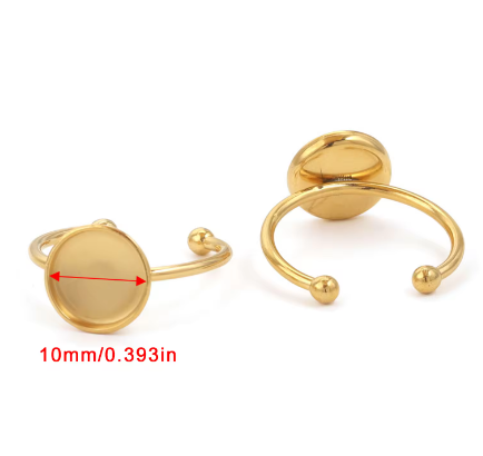 Gold-Round10mm
