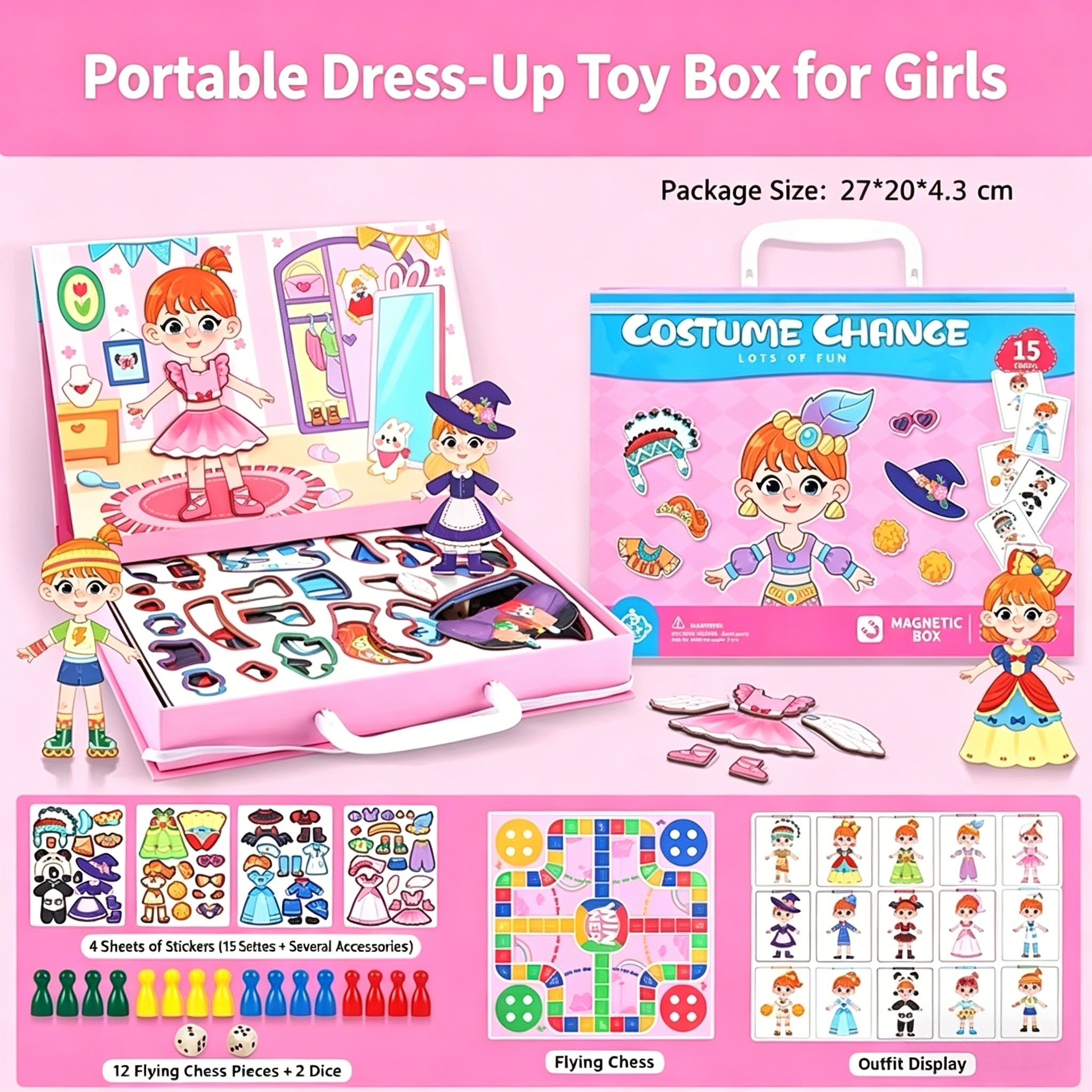Caja de juguetes de mano - Disfraces para niñas