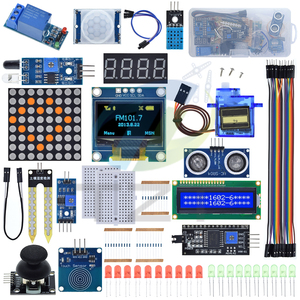 TZT UNO R3 Kit Modul Sensor mit 0,96" OLED 1602 LCD-Display, Relais, Servomotor, DHT11 für Arduino-Starterprojekte
