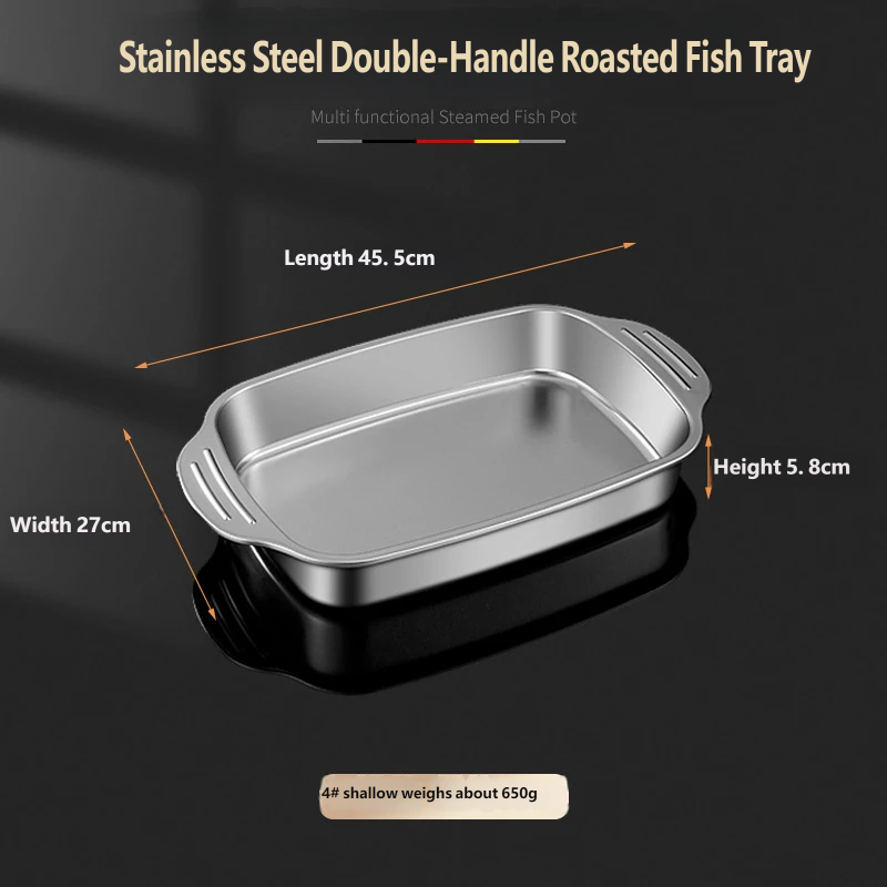 Plateau à poisson pour grill - Style léger - Très grand : 45 cm