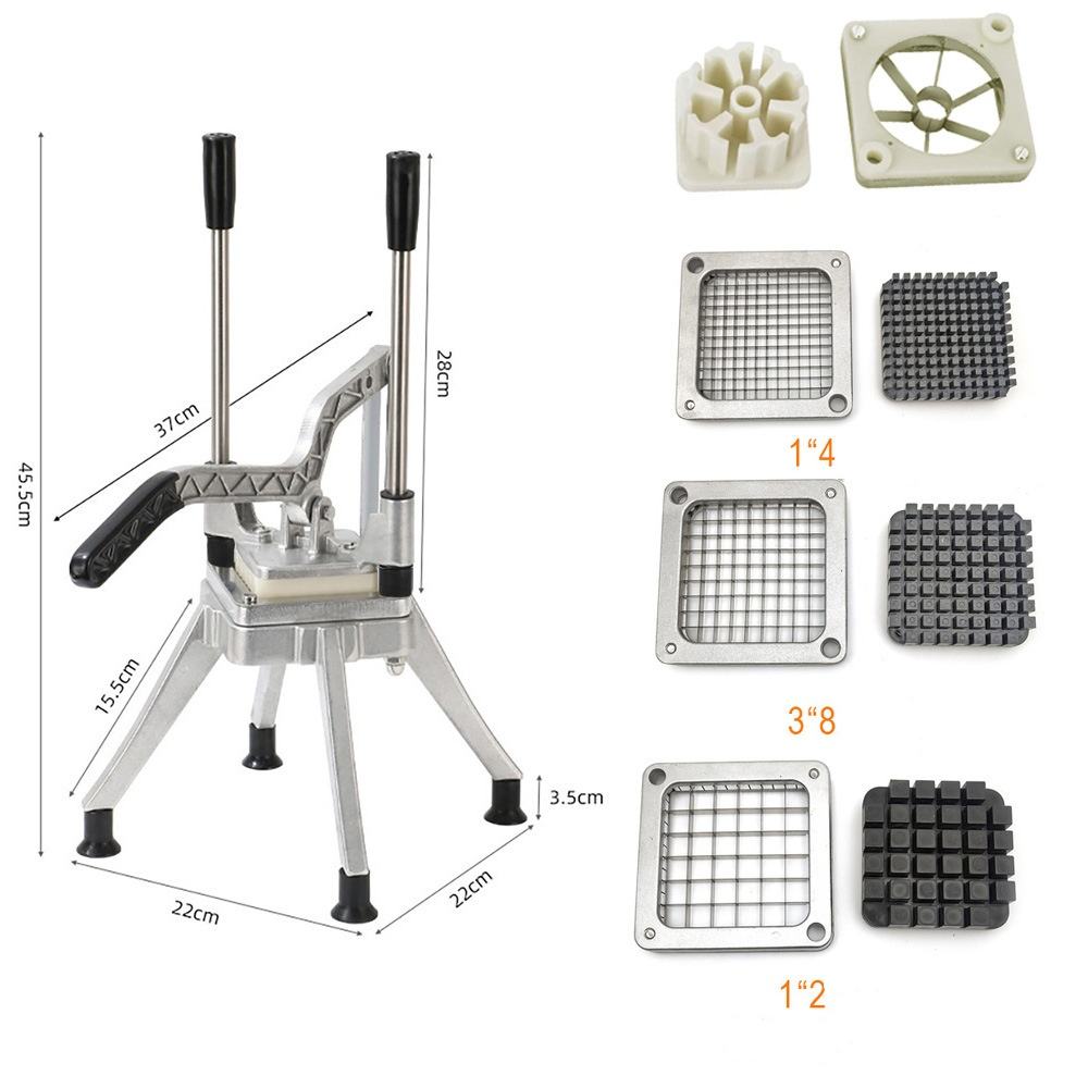 Machine à découper en bandes modèle -1"2+1"4+3"8+6 pétales - élimination du noyau