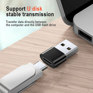 Otg Usb型C型母连接器到Usb 3.0型A公充电同步数据适配器 - Product Image 4