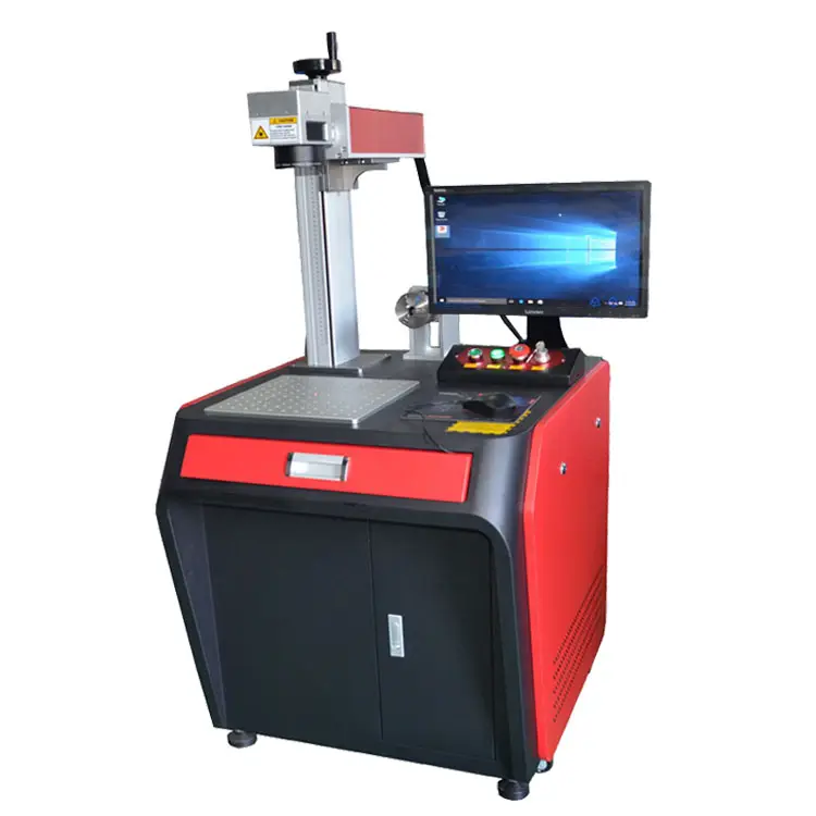Roestvrijstalen Kleurenprinter 20W 30W 50W Fiber Laser Markering Machine Desktop Fiber Laser Markering Machine Graveren