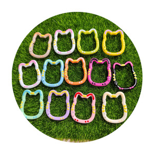 Tay sơn men vòng chìa khóa Clasp Keychain vòng chìa khóa Clip Mèo Tai snap clip móc kích hoạt mùa xuân Keyring khóa cho quà tặng - Product Image 5