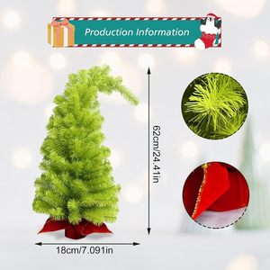 Mini kaprisli noel ağacı masa çarpık noel ağacı, yapay bükülebilir benzersiz kavisli şekil tatil Xmas çam ağacı - Product Image 5