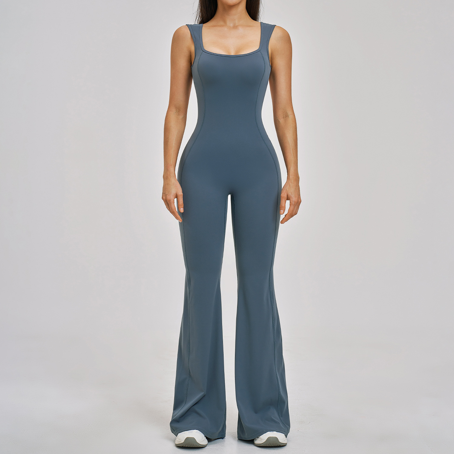 gray jumpsuit