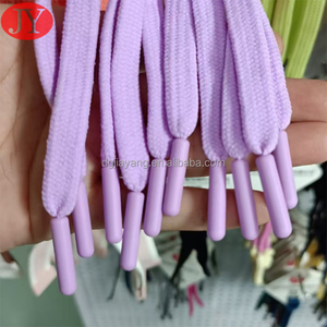Polyester 10mm tübüler kordonlu plastik ucu düz tübüler kordonlu özel renk koşu şort için - Product Image 4