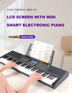 Teclado profesional de simulación, instrumento Musical, pantalla LCD, teclado de 61 teclas, Teclados Musicales con reproductor MIDI y MP3 - Product Image 3