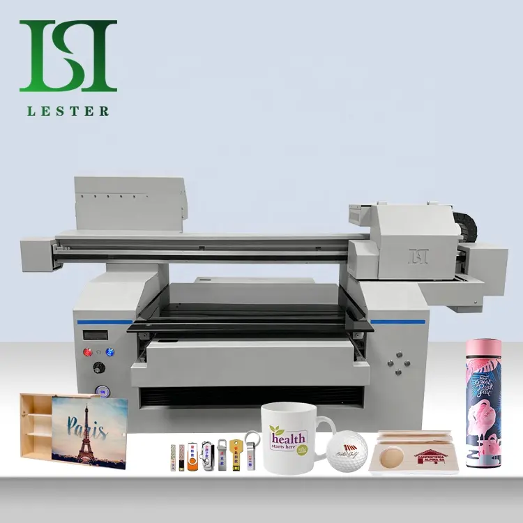 LSTA1A2-111 DTF Fast Speed A1 Wide Format 6560 UV Flatbed Printer Cylinder Rotary Bottle and Mug Printer Machine