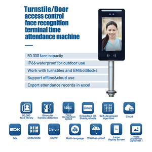 Giá rẻ 7inch IOT giải pháp & phần mềm sinh trắc học kiểm soát truy cập sản phẩm, cửa với Công Nhận Wifi GSM NFC RFID - Product Image 3