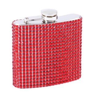Xách Tay 6Oz Kim Cương Rhinestone Studded 304 Thép Không Gỉ Whiskey Rượu Rượu Cup Hip <span class=keywords><strong>Flask</strong></span> - Product Image 2