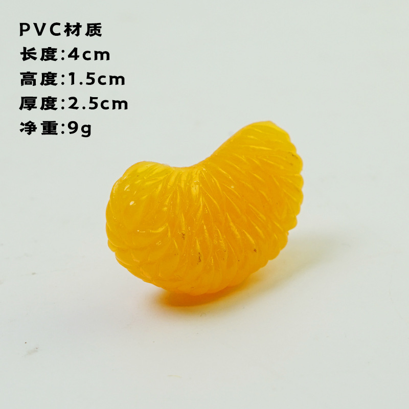 Grosses tranches d'orange en PVC