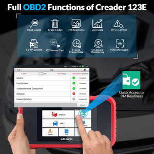 Lanciare X431 CRP 123E v2. 0 OBD2 EOBD Scanner per auto strumento diagnostico per tutte le auto aggiornamento del Software lettore di codice di sistema quattro incluso