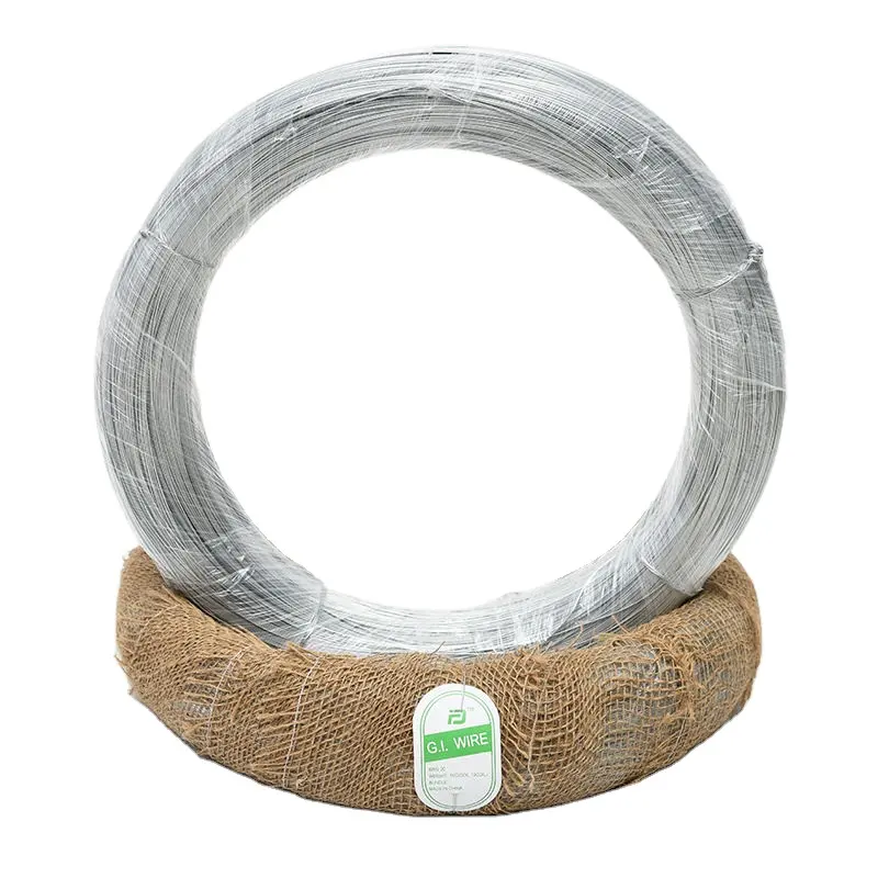 Alambre Gi de calibre 14/ 16/ 18, 50 kg/rollo, alambre de amarre de acero, alambre galvanizado de acero de bajo carbono por inmersión en caliente, alambre de zinc