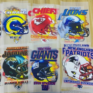 Chất Lượng Cao 7Inch Đội Bóng Đá Sắt Cho Chuyển Không Thấm Nước Bền Truyền Nhiệt Sticker Tùy Chỉnh T-Shirts Có Thể Giặt May - Product Image 1