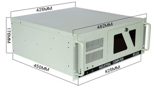 High Performance 4U IPC-510 Rugged Intel B75 I3/5/7 LGA1155 Industrial <strong>Embedded</strong> Computer with Accessory PC <strong>Controller</strong> - Product Image 3