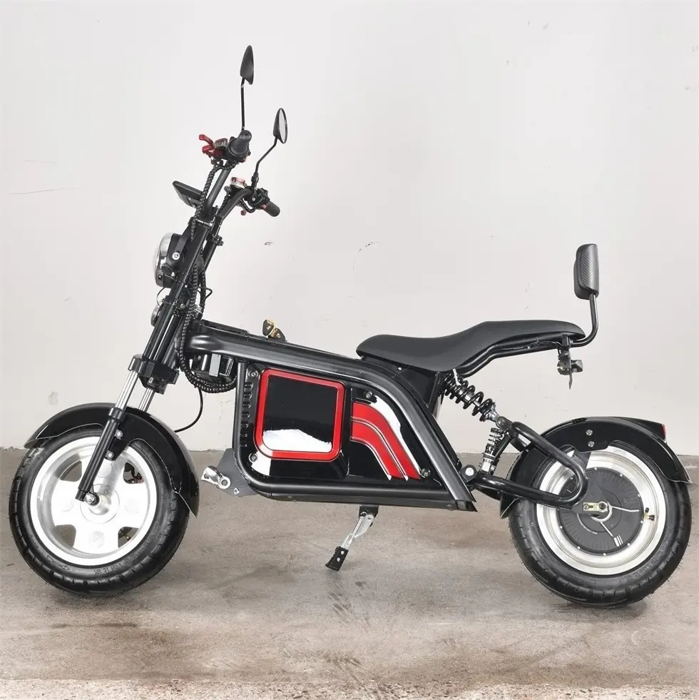 Motocicleta elétrica Ce de duas rodas ciclomotor com sidecar neve móvel unisex trilhas de neve 12 Polegada Hulk sem escova peças Escooter de neve